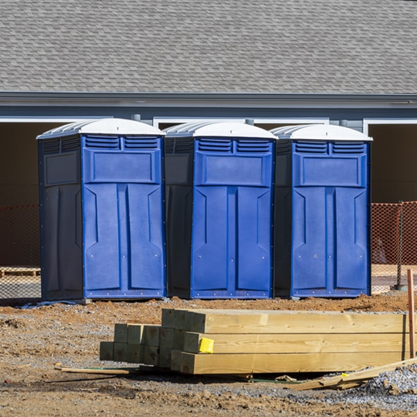 what is the maximum capacity for a single portable toilet in Gibson Island Maryland